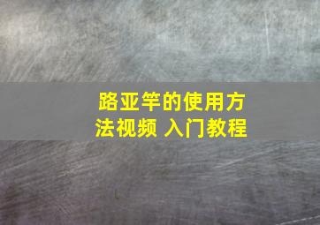 路亚竿的使用方法视频 入门教程